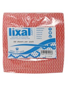 LIXAL COTTONETTE WIPES RED PACK X 50