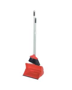 LOBBY DUSTPAN & BRUSH SET RED