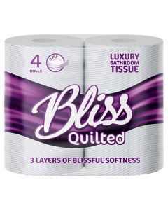 BLISS 3PLY TOILET ROLLS 40 PER PACK / WHISPER