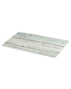 Melamine Platter GN 1/3 White Wash Wood Effect