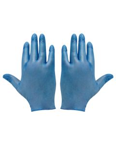 BLUE VINYL DISP GLOVES LARGE POWDER FREE 100/CASE   GD13