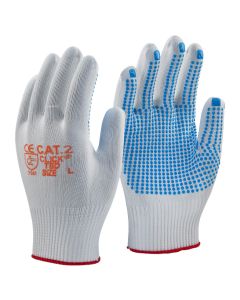 TRONIX BLUE DOT WORK GLOVE MEDIUM