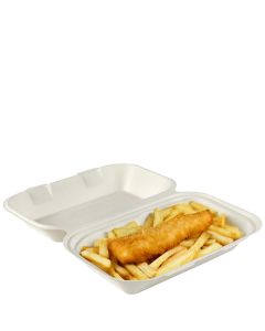 Large Bagasse Food Box (Case/250)