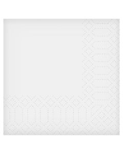 13IN/33CM 2PLY TISSUE WHITE NAPKIN 2000/CASE -