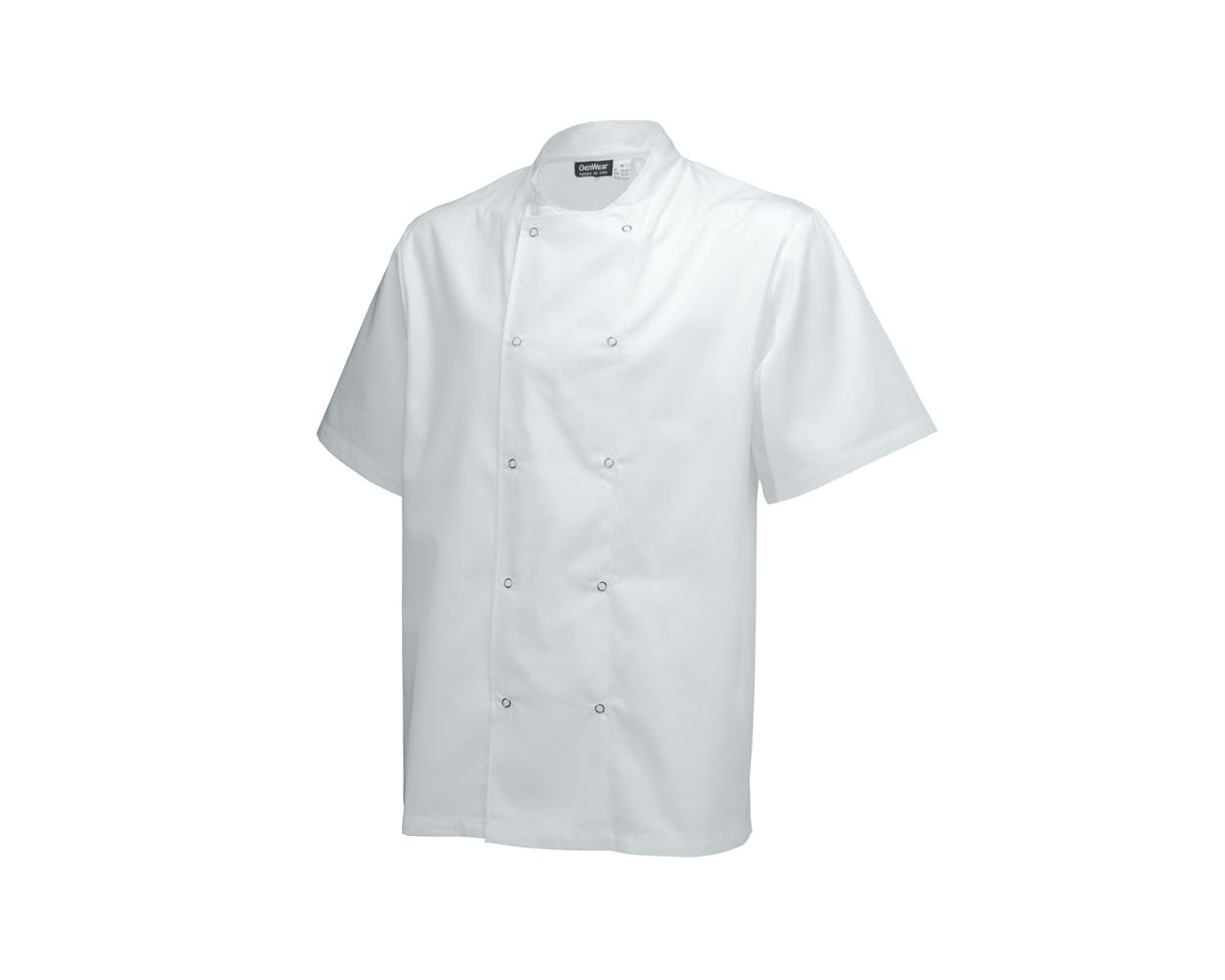 BASIC STUD JACKET SHORT SLEEVE WHITE - SMALL
