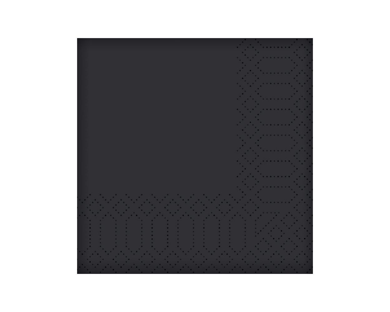 24CM 3PLY BLACK COCKTAIL NAPKINS - 2000/CASE