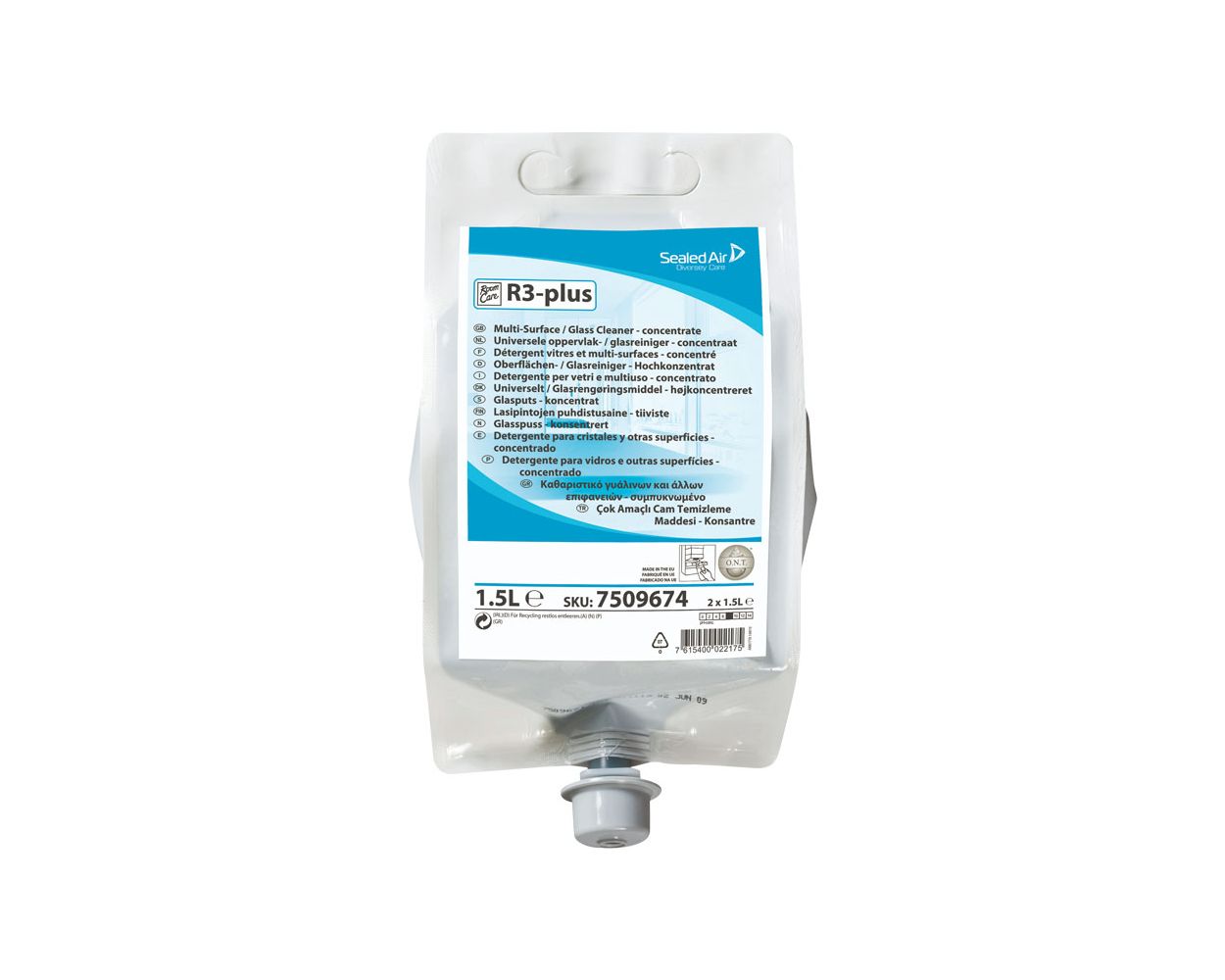 ROOMCARE R3+ GLASS CLEANER DIVERMITE SYSTEM 2x1.5L