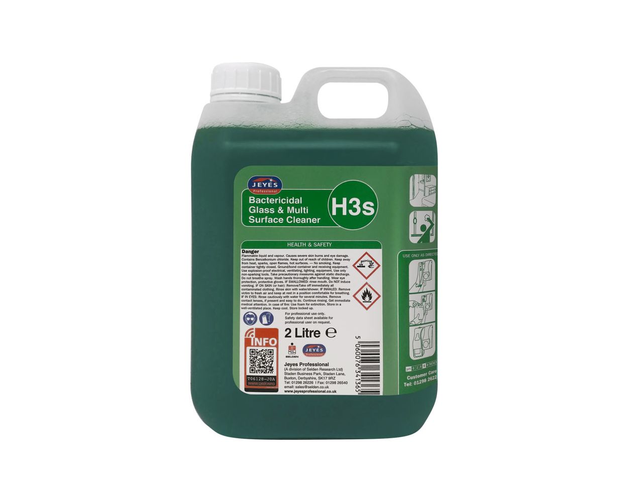 H3 GLASS&MULTI SURFACE CLEANER 2x2LTR