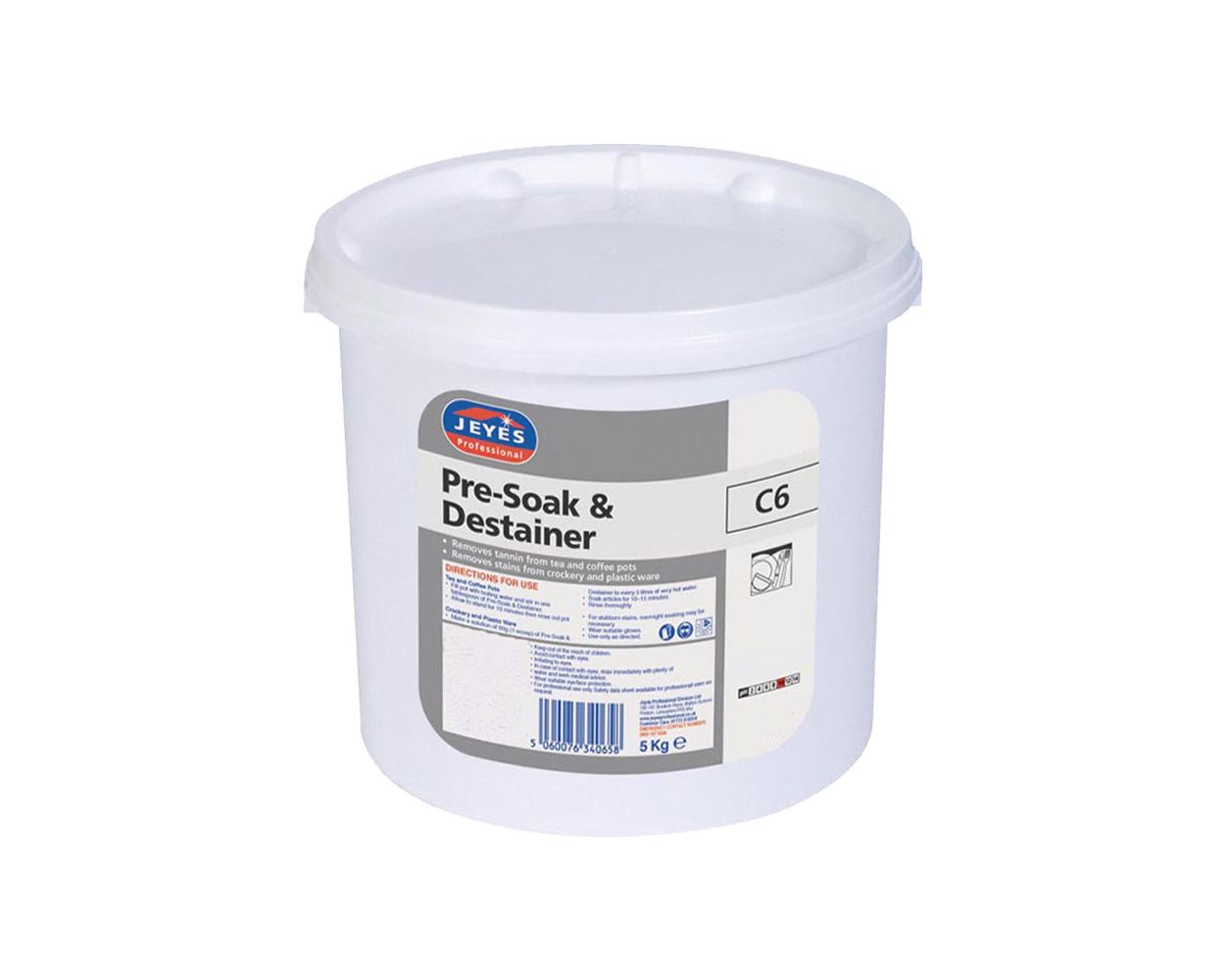 C6 PRE-SOAK & DESTAINER - 5KG