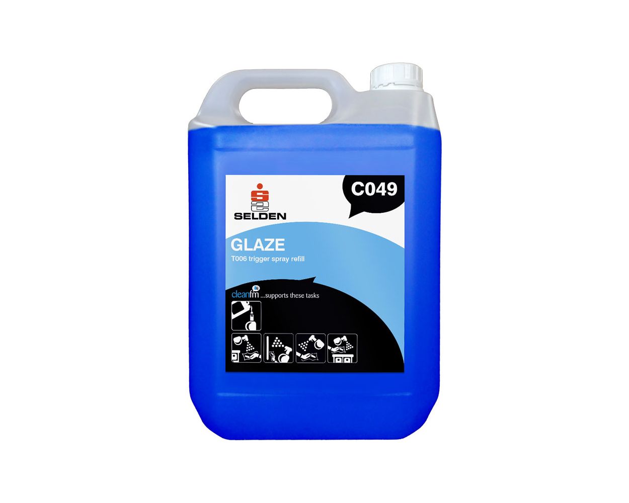 GLASS CLEANER 5L C049 GLAZE/GLASS CLEANING GLOSS