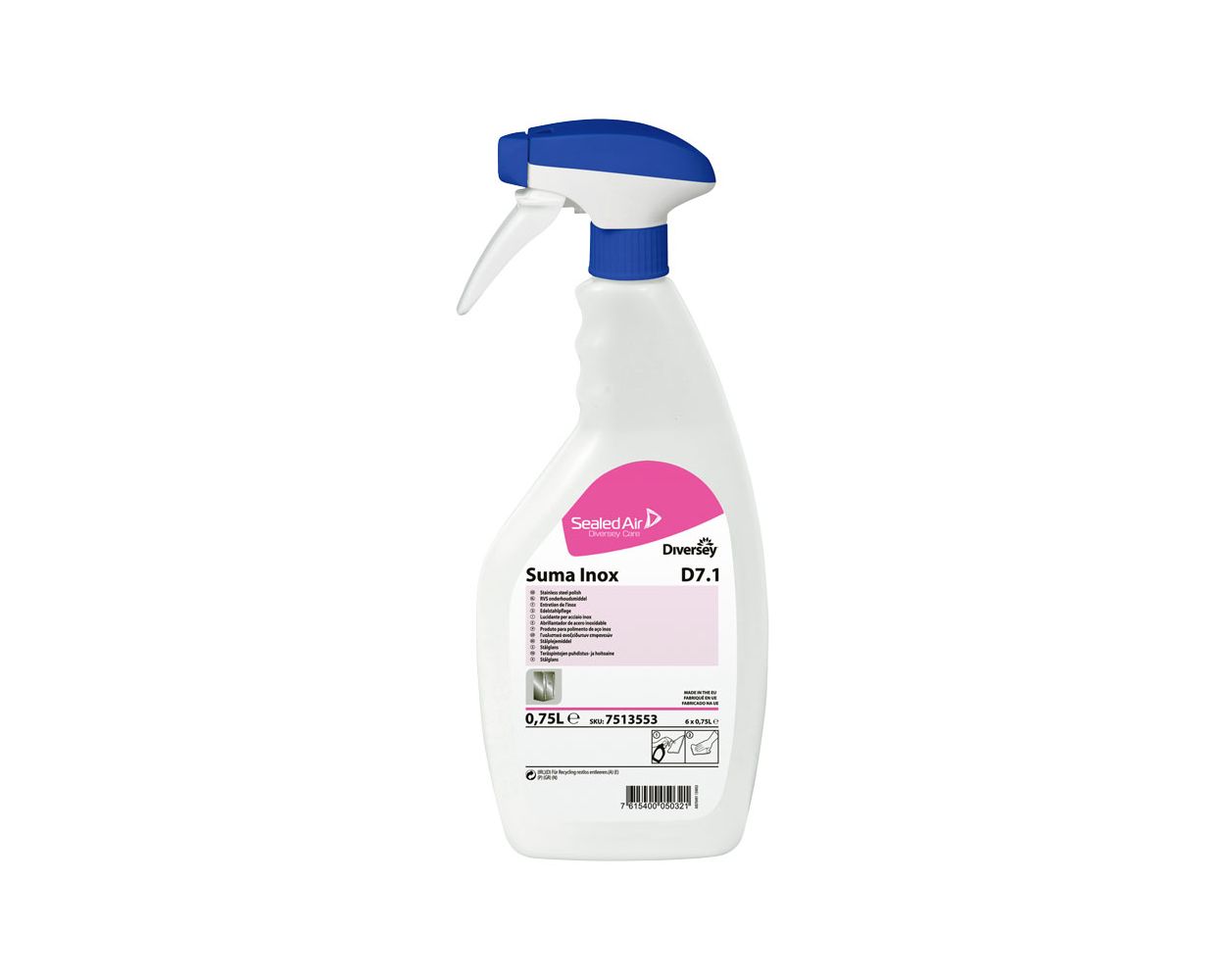 SUMA INOX STAINLESS STEEL D7.1 6x750ML