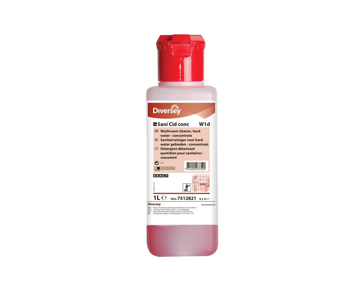SANI CID CONC - WASHROOM CLEAN EXACT SYSTEM 6X1L