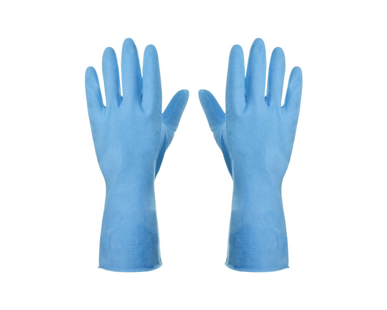 WASHING UP GLOVES BLUE MEDIUM