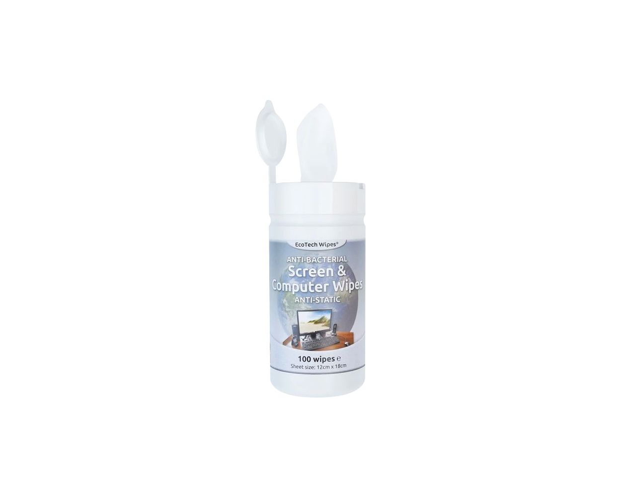 TELEPHONE & VDU/COMPUTER WIPES 100 PER TUB