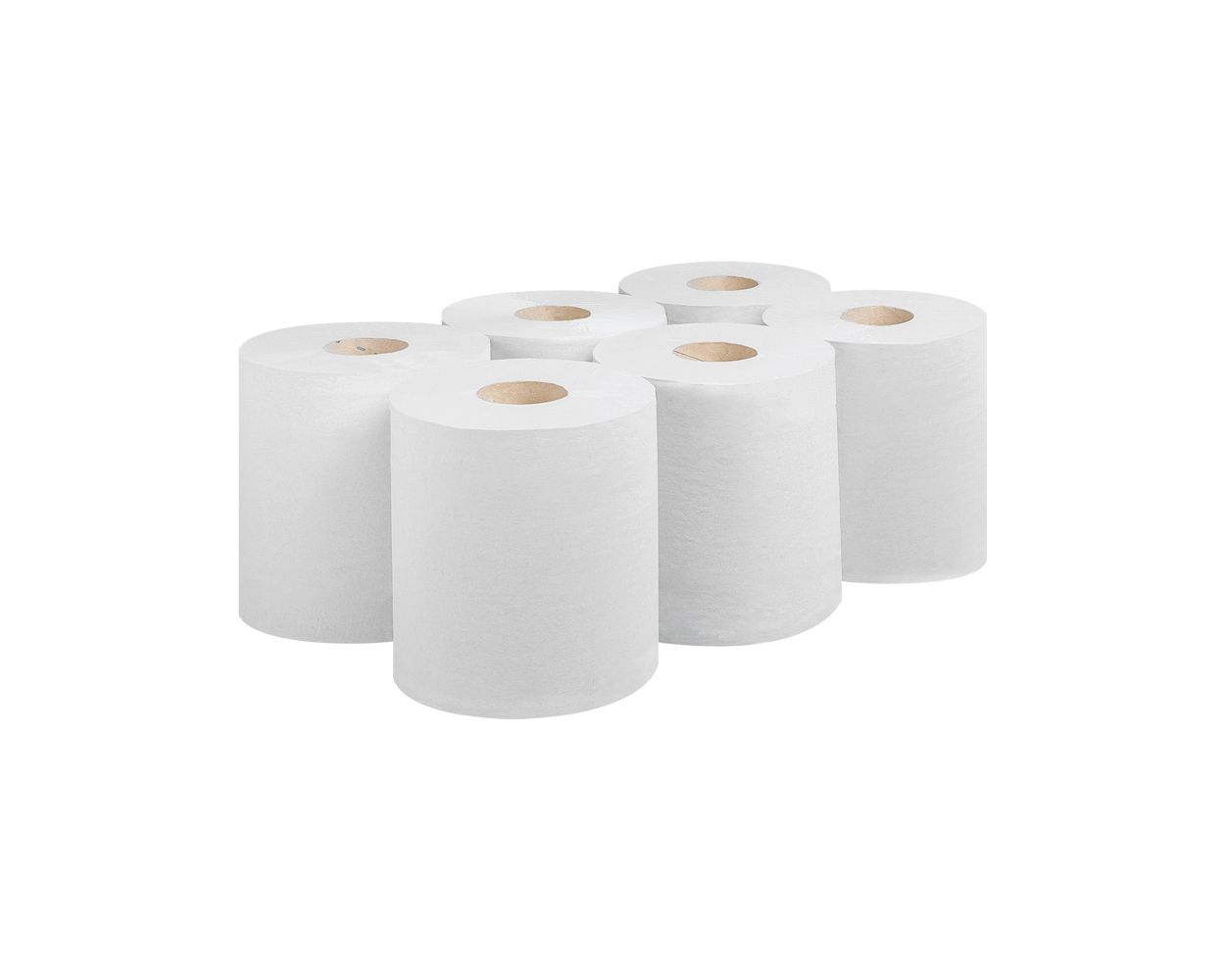 WHITE C/FEED 2PLY 150M LONG 6 PER PACK