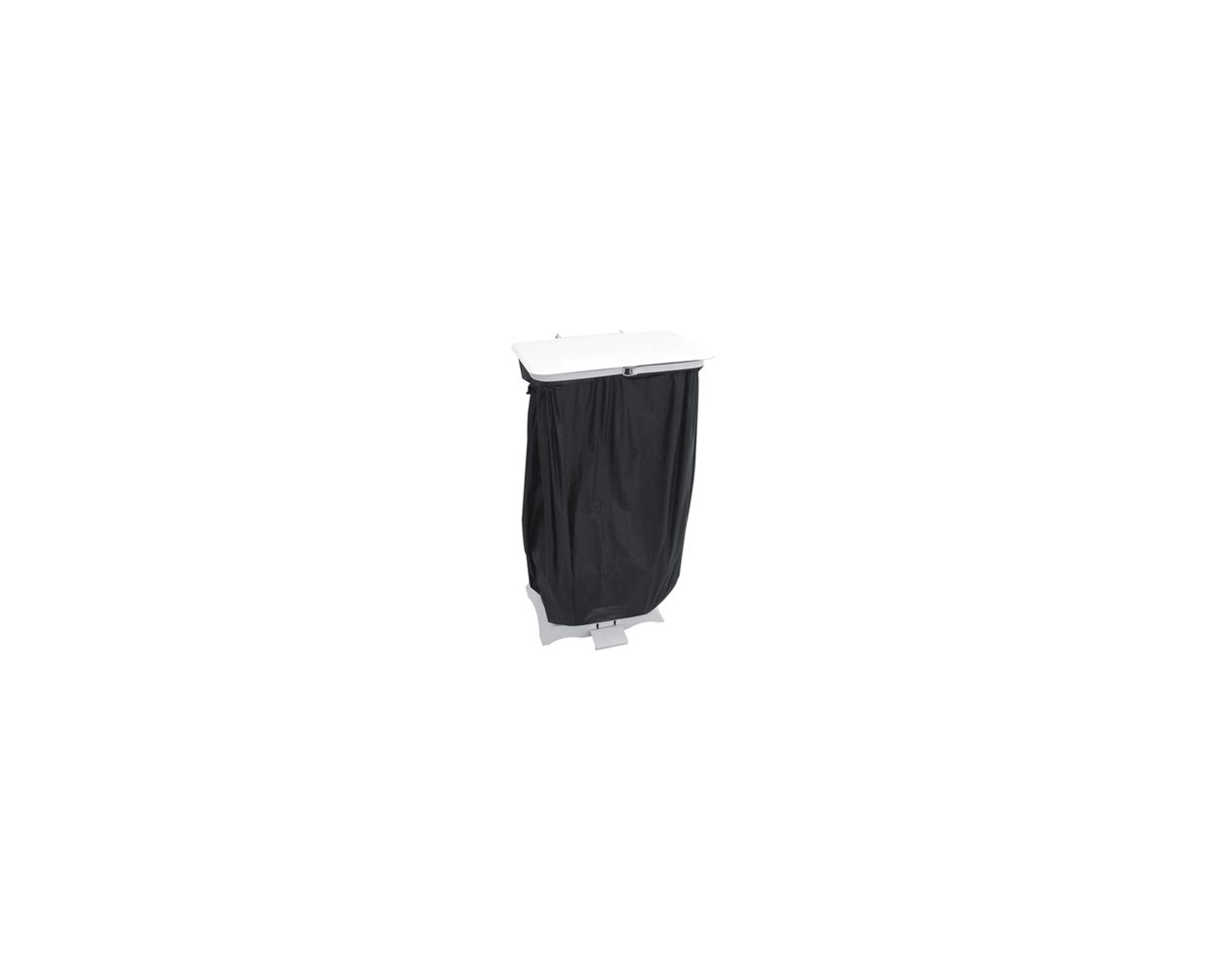 METAL REFUSE SACK HOLDER FLOOR STANDING - WHITE