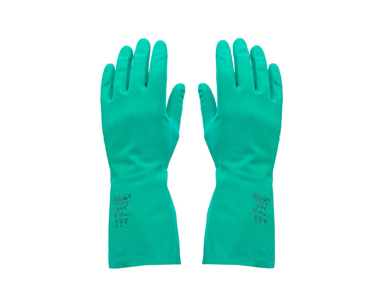 GREEN NITRILE GLOVES 8