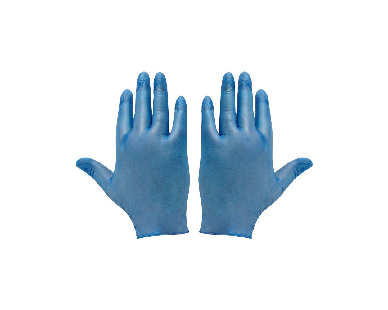 BLUE VINYL DISPOSABLE GLOVES LARGE 100/BOX   GD11