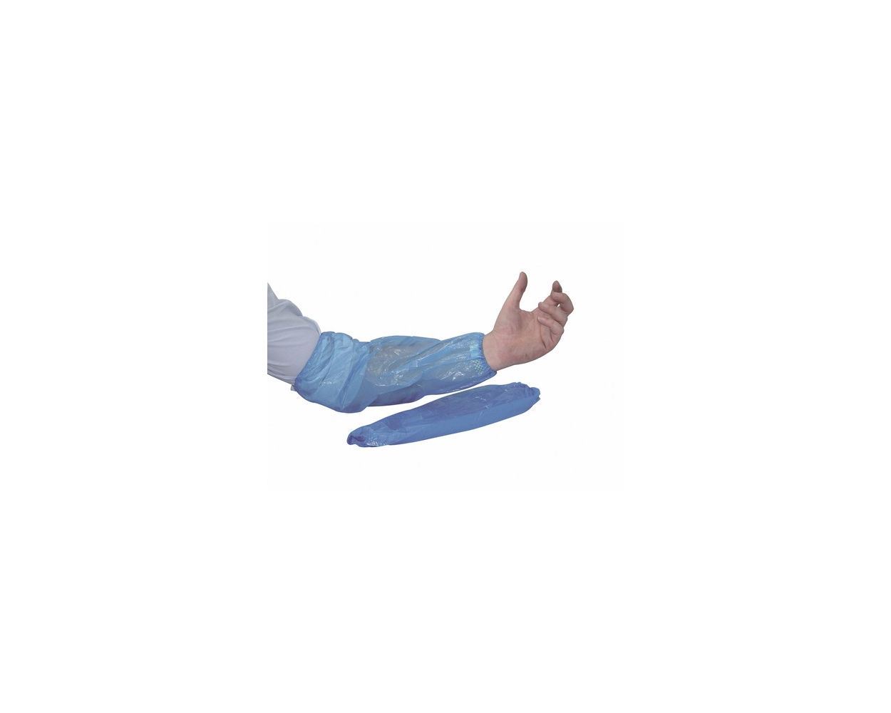 BLUE POLYTHENE OVERSLEEVES ELASTICATED 2000 PER BOX