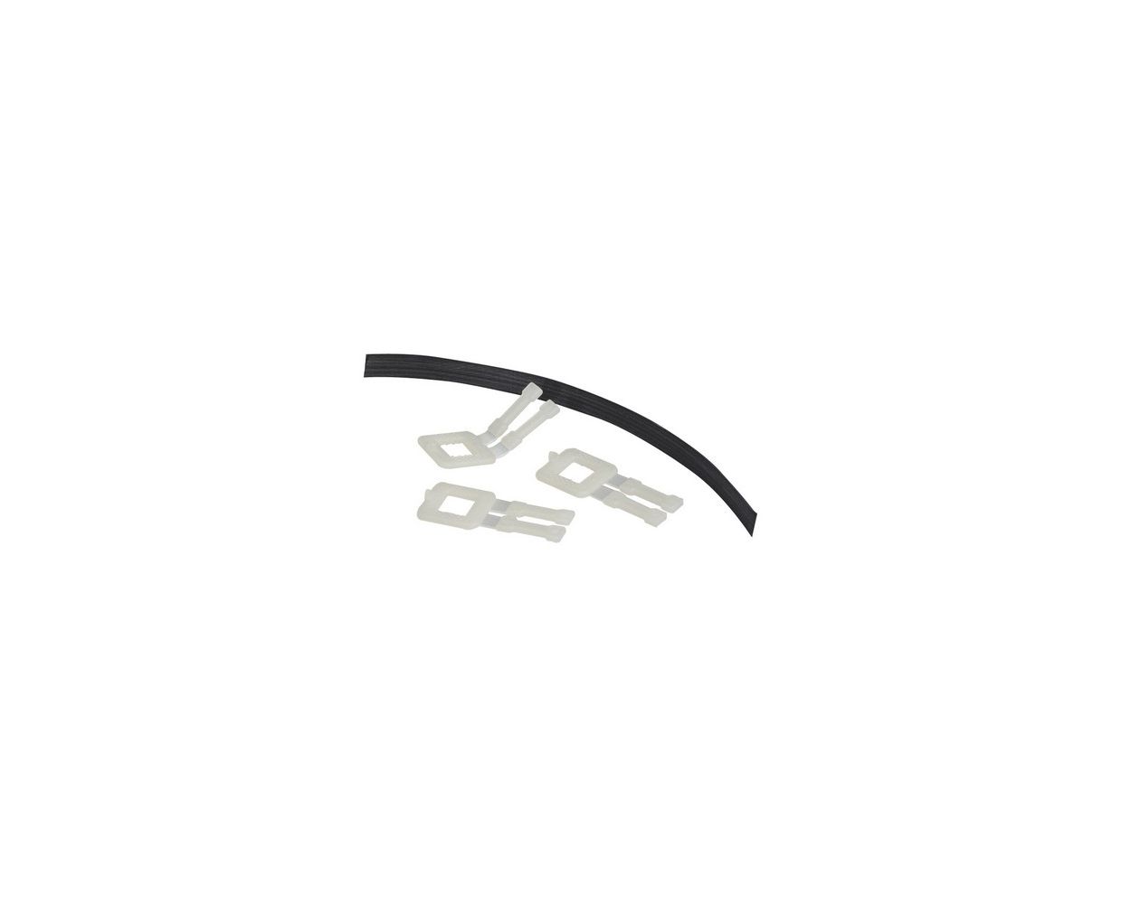 12MM CLEAR PLASTIC BUCKLE 1000/CASE