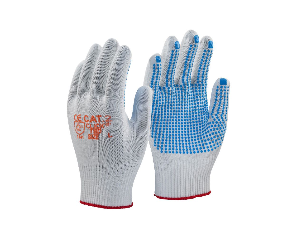 TRONIX BLUE DOT WORK GLOVE LARGE