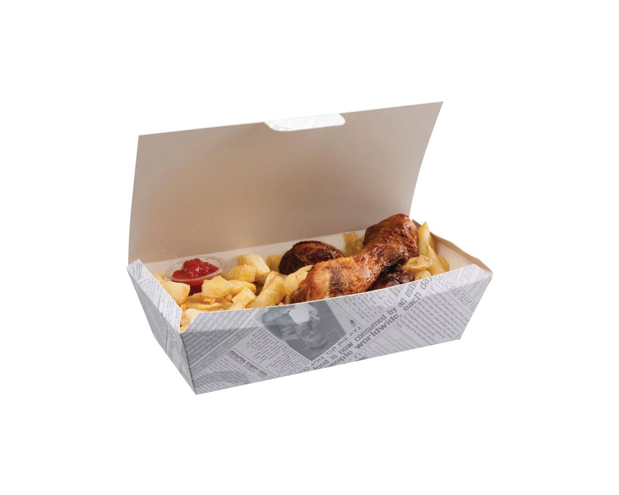 FISH N CHIP NEWS PRINT BOX 150 PER CASE - FCB3