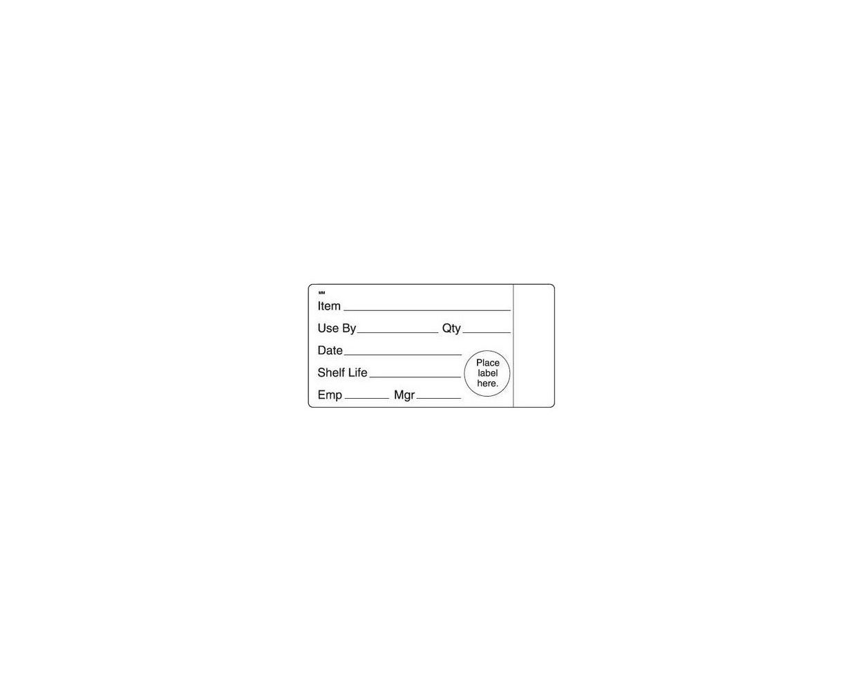 FOOD PREP LABELS 500 PER ROLL