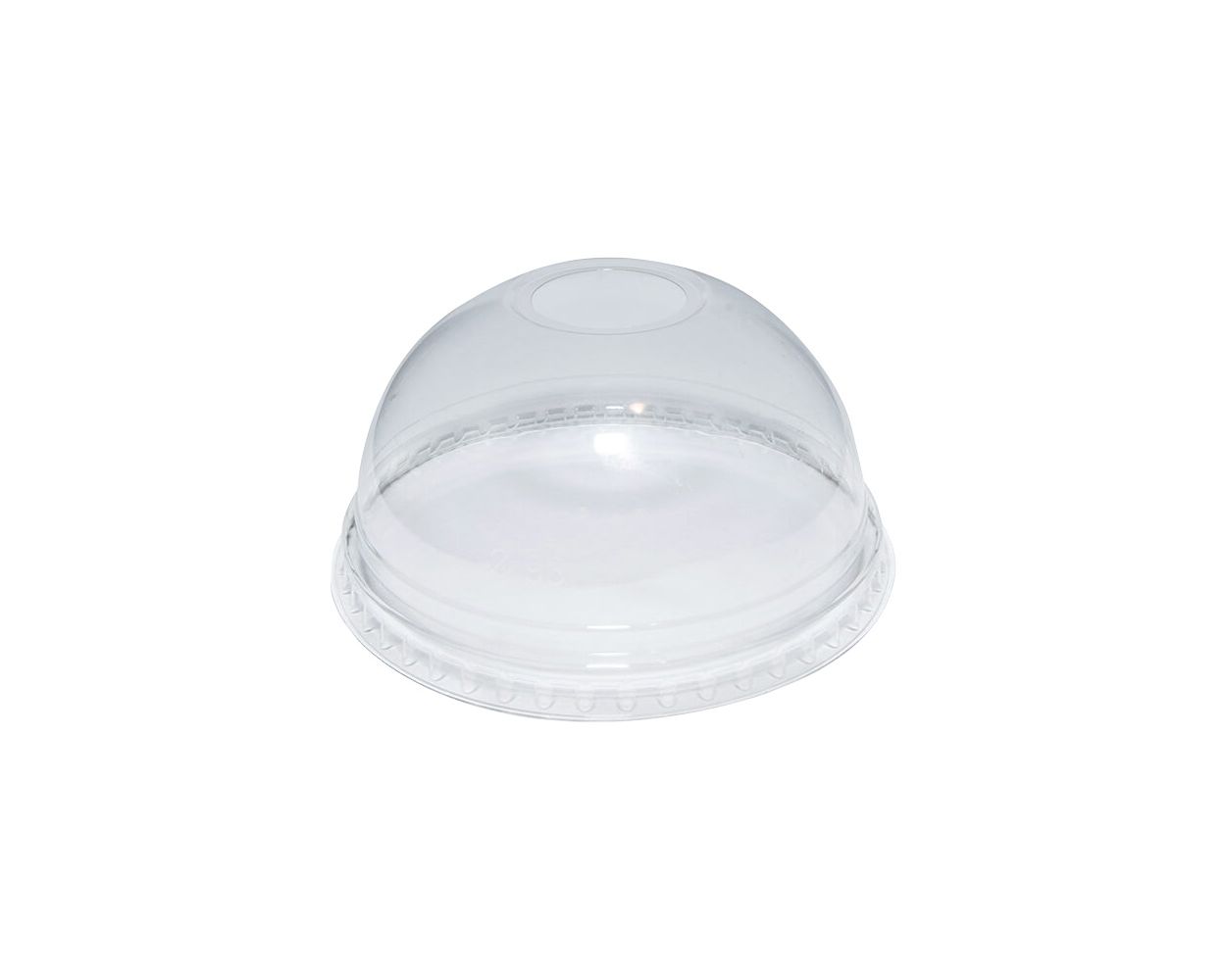 DOME LID WITH HOLE TO SUIT 9OZ PLASTIC GLASS 2000/CASE TP